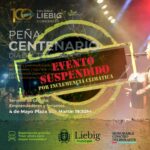 Peña Centenario se suspendida